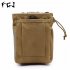 FGJ Molle Small Recycling Storage Bag Outdoor Multifunctional Package CP camouflage 16cm 8cm 20cm