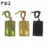 FGJ Outdoor Id Card Holder Card bag Neck Lanyard Key Ring Adjustable Loop Patch Document bag black 13 5cm x 9cm