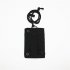 FGJ Outdoor Id Card Holder Card bag Neck Lanyard Key Ring Adjustable Loop Patch Document bag Khaki 13 5cm x 9cm