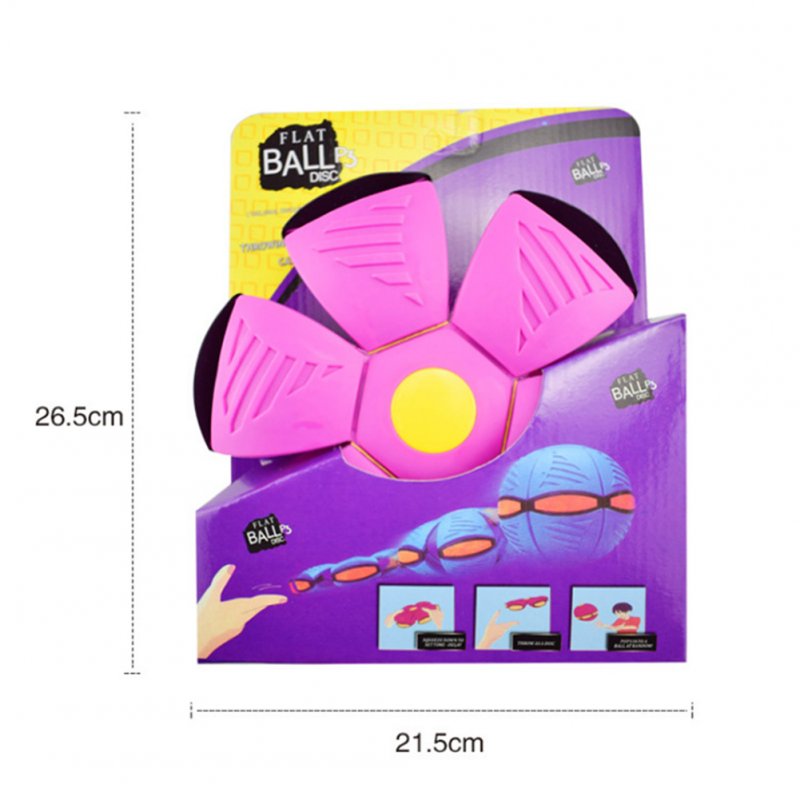 Flying Saucer Ball Magic Deformation UFO With Led Light Flying Toys Decompression Children Outdoor Fun Toys For Kids Gift 