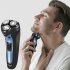 FLYCO Electric Shaver Men Portable Rotary 3 blade IPX7 Waterproof Electronic Shaver black British regulatory