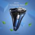 FLYCO Electric Shaver Rechargeable Wet Dry Rotary Razor Shaving Machine Pop Up Trimmer LED Charging Display blue European regulations