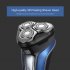 FLYCO Electric Shaver Rechargeable Wet Dry Rotary Razor Shaving Machine Pop Up Trimmer LED Charging Display blue British regulatory