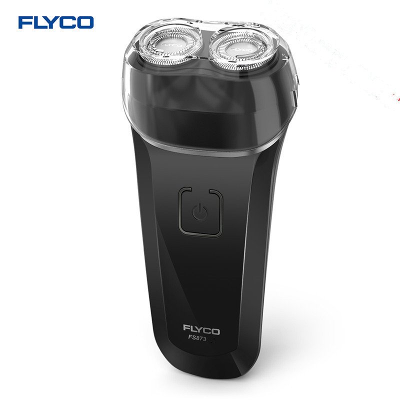 FLYCO FS873 Rechargeable Electric Shaver Razor for Men Washable Beard Trimmer Intelligent Anti-Pinch Face Care Shaving Machine black_British regulatory