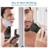 FLYCO FS873 Rechargeable Electric Shaver Razor for Men Washable Beard Trimmer Intelligent Anti Pinch Face Care Shaving Machine black European regulations