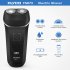 FLYCO FS873 Rechargeable Electric Shaver Razor for Men Washable Beard Trimmer Intelligent Anti Pinch Face Care Shaving Machine black U S  regulations