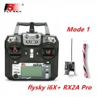 FLYSKY FS-i6X FS i6X 2.4GHz 10CH AFHDS 2A RC Transmitter X6B iA6B A8S iA10B iA6 Fli14+ Receiver for RC FPV Racing Drone Right hand single control+RX2A Pro V1