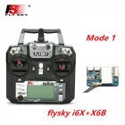 FLYSKY FS i6X FS i6X 2 4GHz 10CH AFHDS 2A RC Transmitter X6B iA6B A8S iA10B iA6 Fli14  Receiver for RC FPV Racing Drone Right hand single control X6B