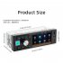 FM60 Single Din Car Stereo Radio Compatible For Ios Car Interaction System Android Auto 4 1  Screen Supports FM MP5 TF AUX USB Quick Charging black