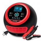 FOXSUR Car Battery Charger 12V 24V Automatic Smart Charger with Alligator Clips