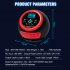 FOXSUR Car Battery Charger 12V 24V Automatic Smart Charger with Alligator Clips Short Circuit Protection Red US Plug
