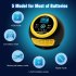 FOXSUR Car Battery Charger 12V 24V Automatic Smart Charger with Alligator Clips Short Circuit Protection Yellow US Plug