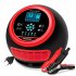 FOXSUR Car Battery Charger 12V 24V Automatic Smart Charger with Alligator Clips Short Circuit Protection Yellow EU Plug
