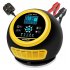 FOXSUR Car Battery Charger 12V 24V Automatic Smart Charger with Alligator Clips Short Circuit Protection Yellow EU Plug