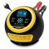 FOXSUR Car Battery Charger 12V 24V Automatic Smart Charger with Alligator Clips Short Circuit Protection Yellow EU Plug