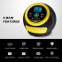 FOXSUR Car Battery Charger 12V 24V Automatic Smart Charger with Alligator Clips Short Circuit Protection Yellow EU Plug
