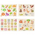 ThinkMax 4 Pcs Children Wooden Board Toy