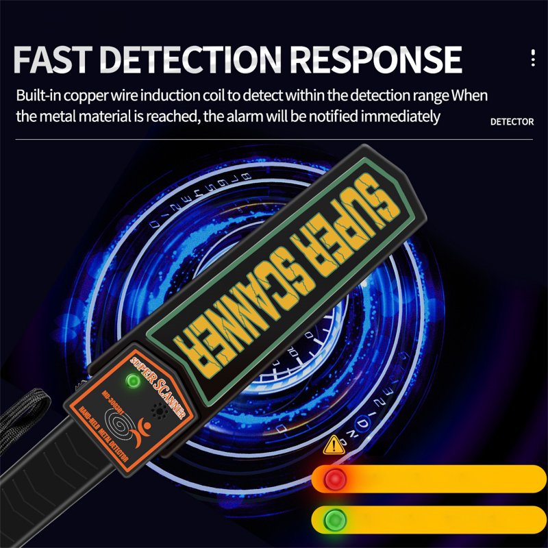ANENG Metal Detector Hand Held Adjustable Sensitivity Portable Scanning Detection Instrument for Station Dock School Exam 