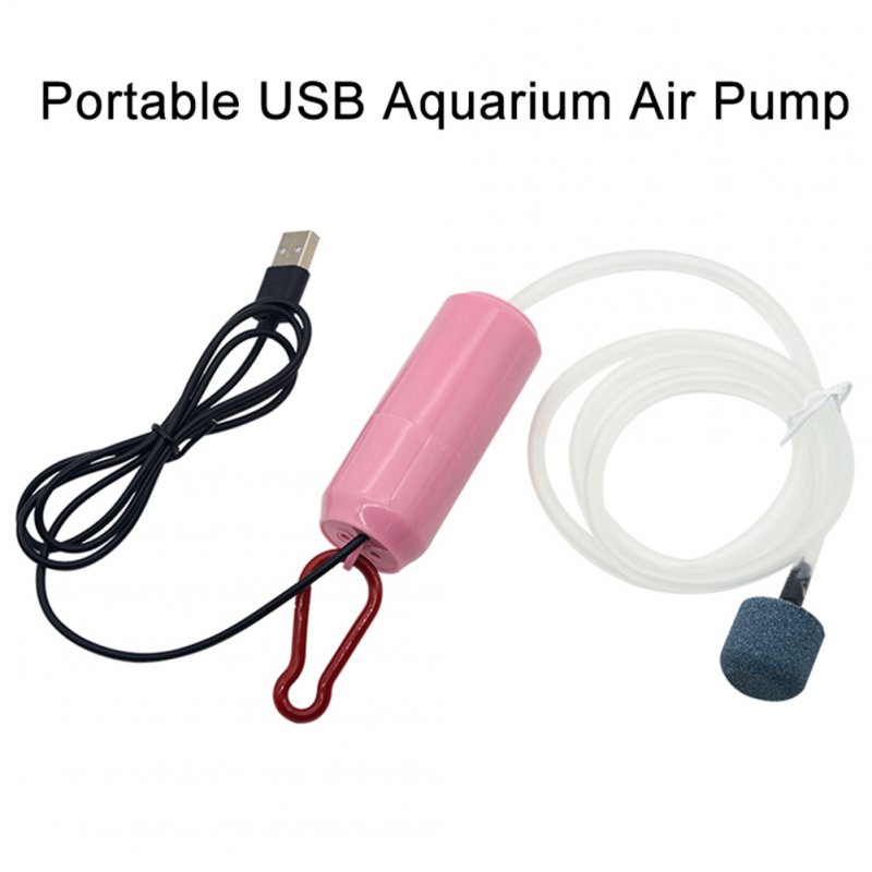 Usb Charging Portable Oxygen Pump Fish Tank Aquarium Supplies Small Energy Saving Pump Ultra-quiet Mini Aerator With Air Stone 