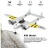 FX 816 World War II Air Force P38 RC Airplane 2 4GHz 2CH RC Aircraft Fixed Wing Outdoor Flight Drone for Kid Toys Silver Silver