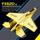 FX620 Remote Control Glider 2CH EPP Foam SU35 Fighter Electric Remote Control Aircraft Model For Kids Gifts yellow