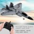 FX622 2 4G Remote Control Glider 2CH F22 Fighter EPP Foam Rechargeable Remote Control Airplane Gifts For Children 1 battery