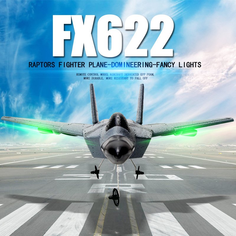 FX622 2.4G Remote Control Glider 2CH F22 Fighter EPP Foam Rechargeable RC Airplane