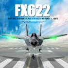 FX622 2.4G Remote Control Glider 2CH F22 Fighter EPP Foam Rechargeable Remote Control Airplane Gifts For Children 2 battery