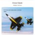 FX635 Remote Control Aircraft Fixed Wing F35 Fighter USB Rechargeable Remote Control Airplane For Kids Gifts black