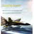 FX635 Remote Control Aircraft Fixed Wing F35 Fighter USB Rechargeable Remote Control Airplane For Kids Gifts black