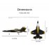 FX635 Remote Control Aircraft Fixed Wing F35 Fighter USB Rechargeable Remote Control Airplane For Kids Gifts black