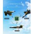 FX635 Remote Control Aircraft Fixed Wing F35 Fighter USB Rechargeable Remote Control Airplane For Kids Gifts black