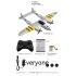 FX816 Remote Control Airplane P38 Fighter Rechargeable RC Aircraft Glider Model Toys For Children Birthday Gifts FX816