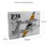 FX816 Remote Control Airplane P38 Fighter Rechargeable RC Aircraft Glider Model Toys For Children Birthday Gifts FX816