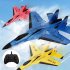 FX820 2 4G Remote Control Glider SU35 Fighter USB Rechargeable Foam RC Airplane Model Birthday Gifts For Kids yellow