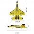 FX820 2 4G Remote Control Glider SU35 Fighter USB Rechargeable Foam RC Airplane Model Birthday Gifts For Kids yellow