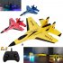 FX820 2 4G Remote Control Glider SU35 Fighter USB Rechargeable Foam RC Airplane Model Birthday Gifts For Kids yellow