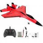 FX820 2.4G Remote Control Glider SU35 Fighter USB Rechargeable Foam RC Airplane Model Birthday Gifts For Kids red