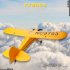 FX9703 5CH J3 Simulation Fighter Model 6 shaft Gyro Fixed Wing 3D Stunts 2S Brushless EPP RC Airplane For Starter yellow