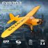 FX9703 5CH J3 Simulation Fighter Model 6 shaft Gyro Fixed Wing 3D Stunts 2S Brushless EPP RC Airplane For Starter yellow