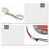 FXL 952 15M 30M Scuba Diving Aluminum Alloy Spool Finger Reel with Stainless Steel Bolt Snap Hook Safe Equipment 30 meters black