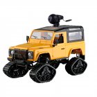 FY003 2.4G 4WD Off-Road Snowfield <span style='color:#F7840C'>Wifi</span> Control Metal Frame RC Car Snow Wheel <span style='color:#F7840C'>WiFi</span> Version Yellow_1:16