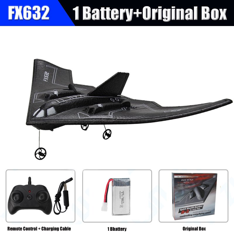 Fx632 Remote Control B2 Bomber Fixed-wing Glider Electric Foam RC Plane Children Airplane Model Toys 