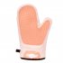 Fabric silicone Anti scalding  Gloves Kitchen Oven Heat Insulation Hand Protecter Orange right hand