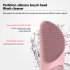 Face Cleansing Brush Soft Silicone Waterproof Electric Ultrasonic Cleansing Face Brush For Deep Cleansing Red