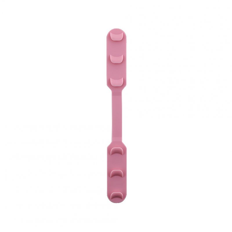 Face Guard Hook Ear Protector Silicone Bandage Adjustment Buckle Double Head Clasp Silicone Pink_Can be lengthened and cut