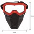 Face Mask with Goggles Compatible with Nerf Rival Apollo Zeus Khaos Blasters Rival Mask red