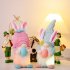 Faceless Gnome Dwarf Dolls Ornaments With Led Luminous Lights Children Toy Party Gift For Easter Decoration blue hat