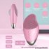Facial Cleanser USB Rechargeable Multi functional Face Cleansing Brush Eye Massager Pore Deep Cleansing Device girl pink