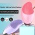 Facial Cleanser USB Rechargeable Multi functional Face Cleansing Brush Eye Massager Pore Deep Cleansing Device hyacinth purple